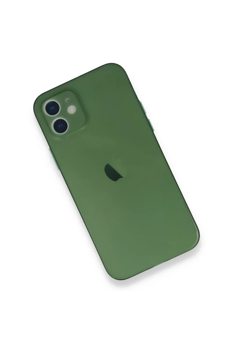 Newface Apple iPhone 12 Mini Kılıf PP Ultra İnce Kapak - Yeşil