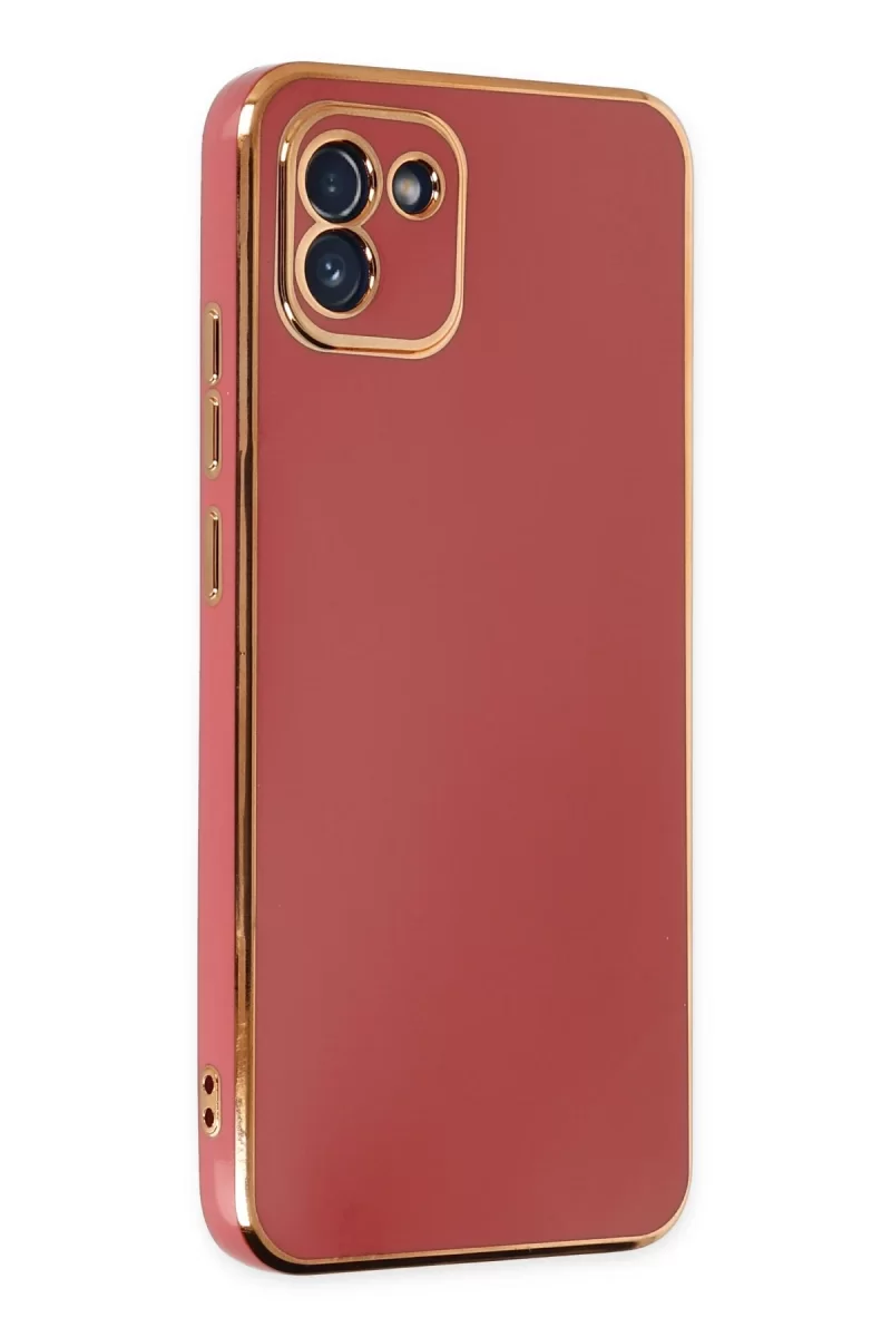 Newface Samsung Galaxy A03 Kılıf Volet Silikon - Kırmızı