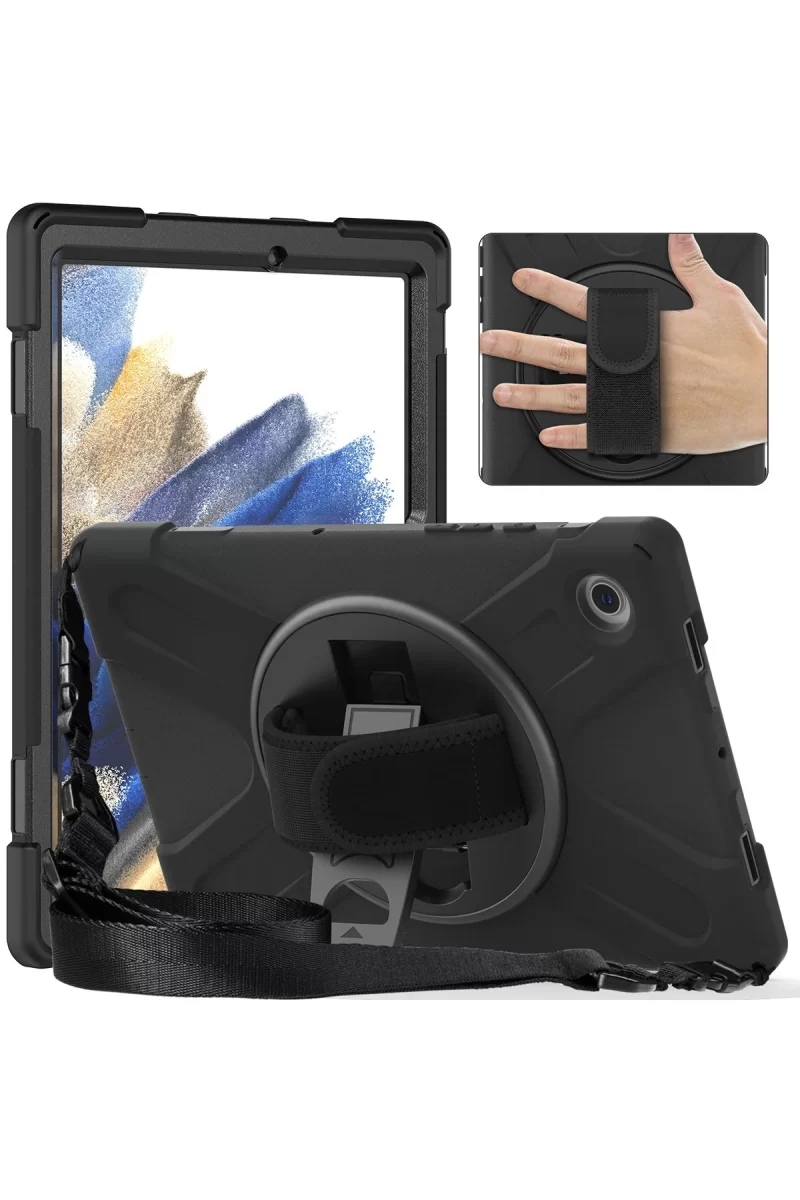 Newface Lenovo M10 FHD Plus X606F Kılıf Amazing Tablet Kapak - Siyah