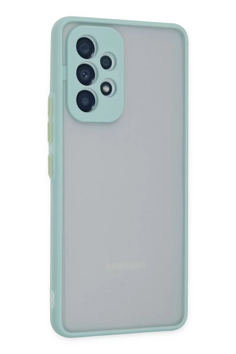 Newface Samsung Galaxy A13 4G Kılıf Montreal Silikon Kapak - Turkuaz