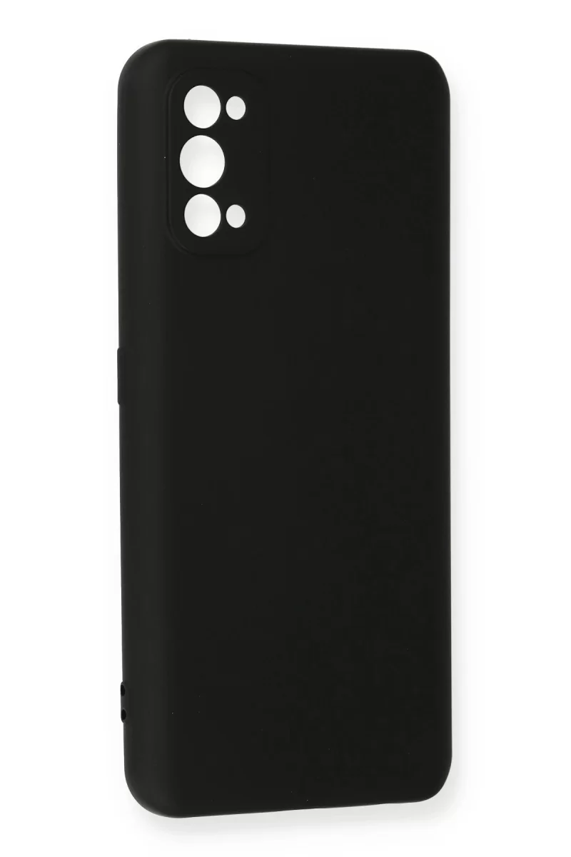 Newface Realme 7 Pro Kılıf Nano içi Kadife Silikon - Siyah