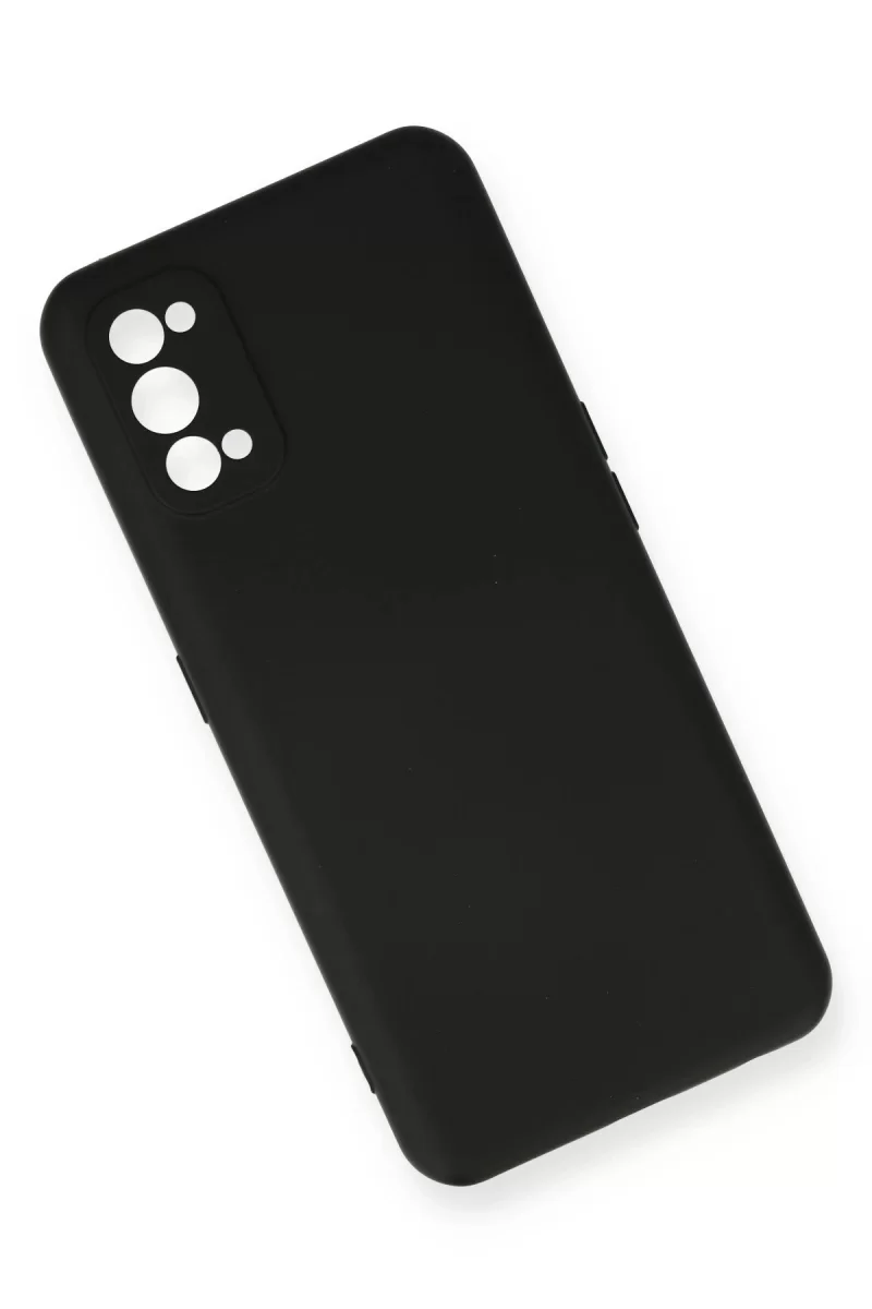 Newface Realme 7 Pro Kılıf Nano içi Kadife Silikon - Siyah