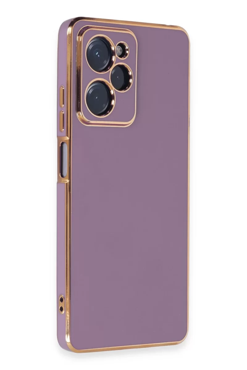 Newface Xiaomi Poco X5 Pro 5G Kılıf Volet Silikon - Mor