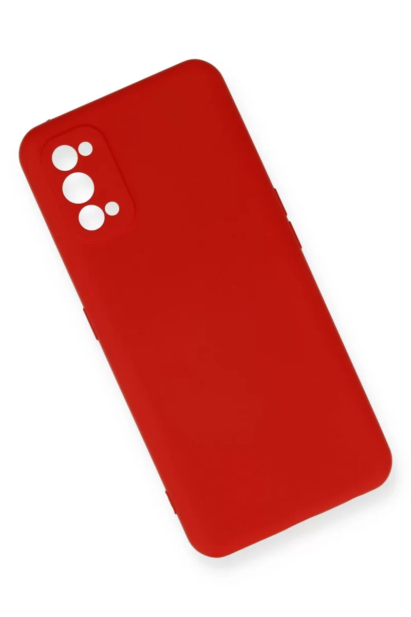 Newface Realme 7 Pro Kılıf Nano içi Kadife Silikon - Kırmızı