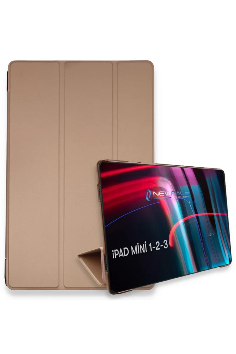 Newface Apple iPad Mini 3 Kılıf Tablet Smart Kılıf - Rose Gold