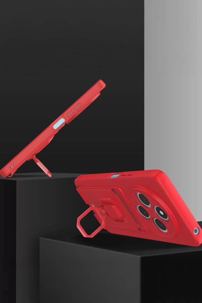 Newface Xiaomi Redmi 14C Kılıf Zuma Kartvizitli Yüzüklü Silikon - Lacivert