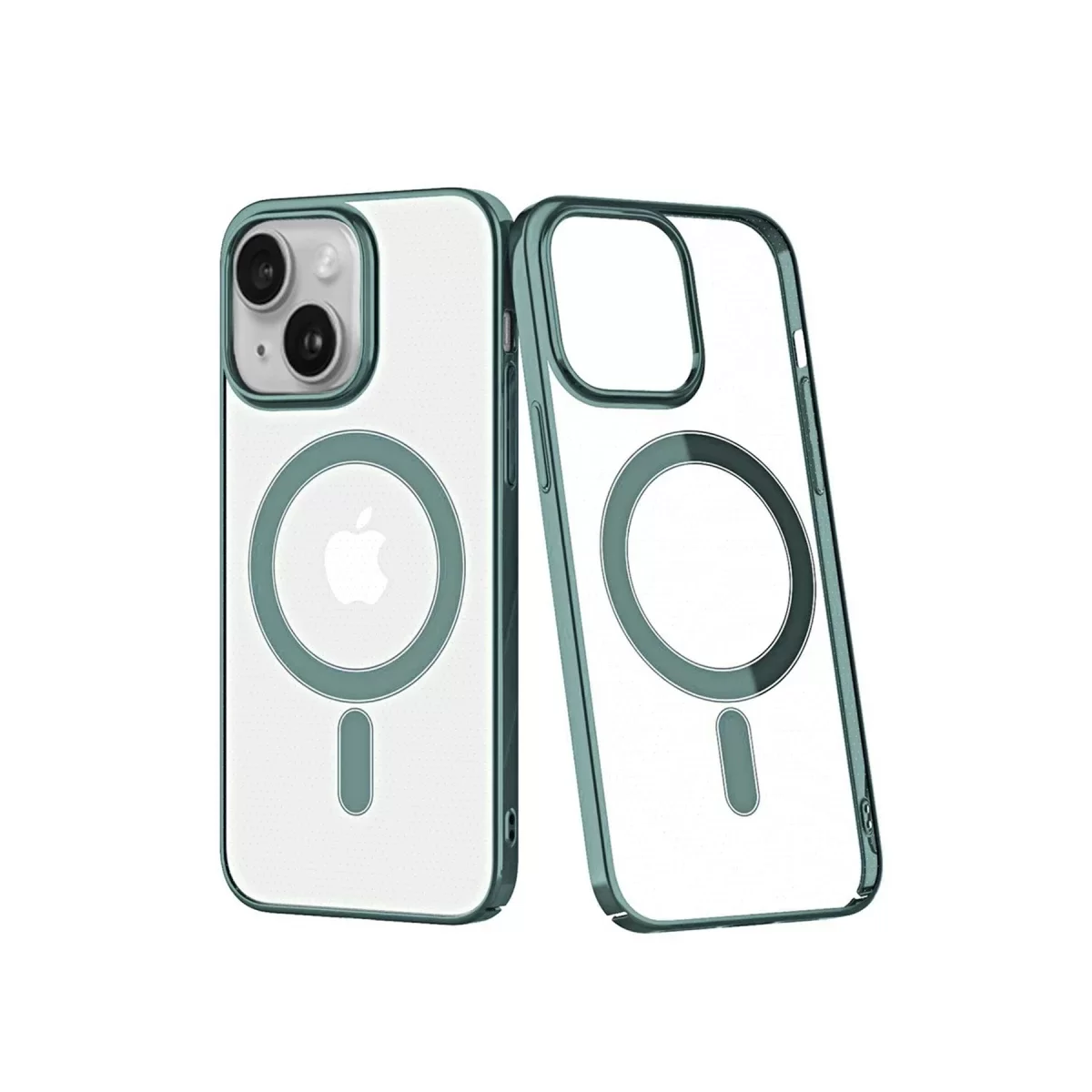 Newface Apple iPhone 14 Plus Kılıf Element Magneticsafe Sert Kapak - Köknar Yeşili