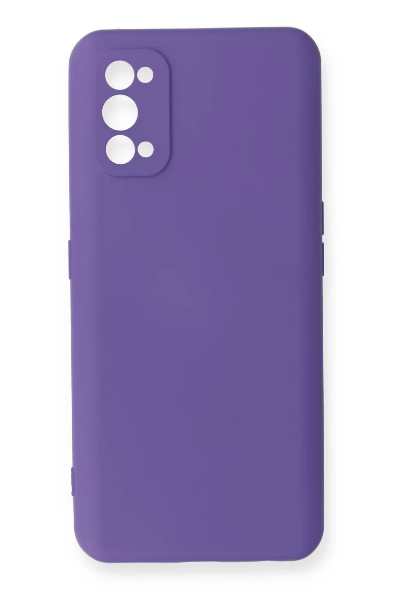 Newface Realme 7 Pro Kılıf Nano içi Kadife Silikon - Mor