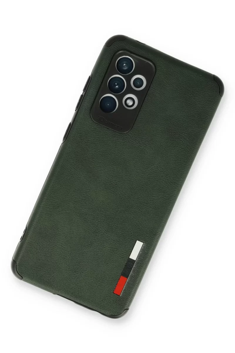Newface Samsung Galaxy A73 5G Kılıf Loop Deri Silikon - Yeşil