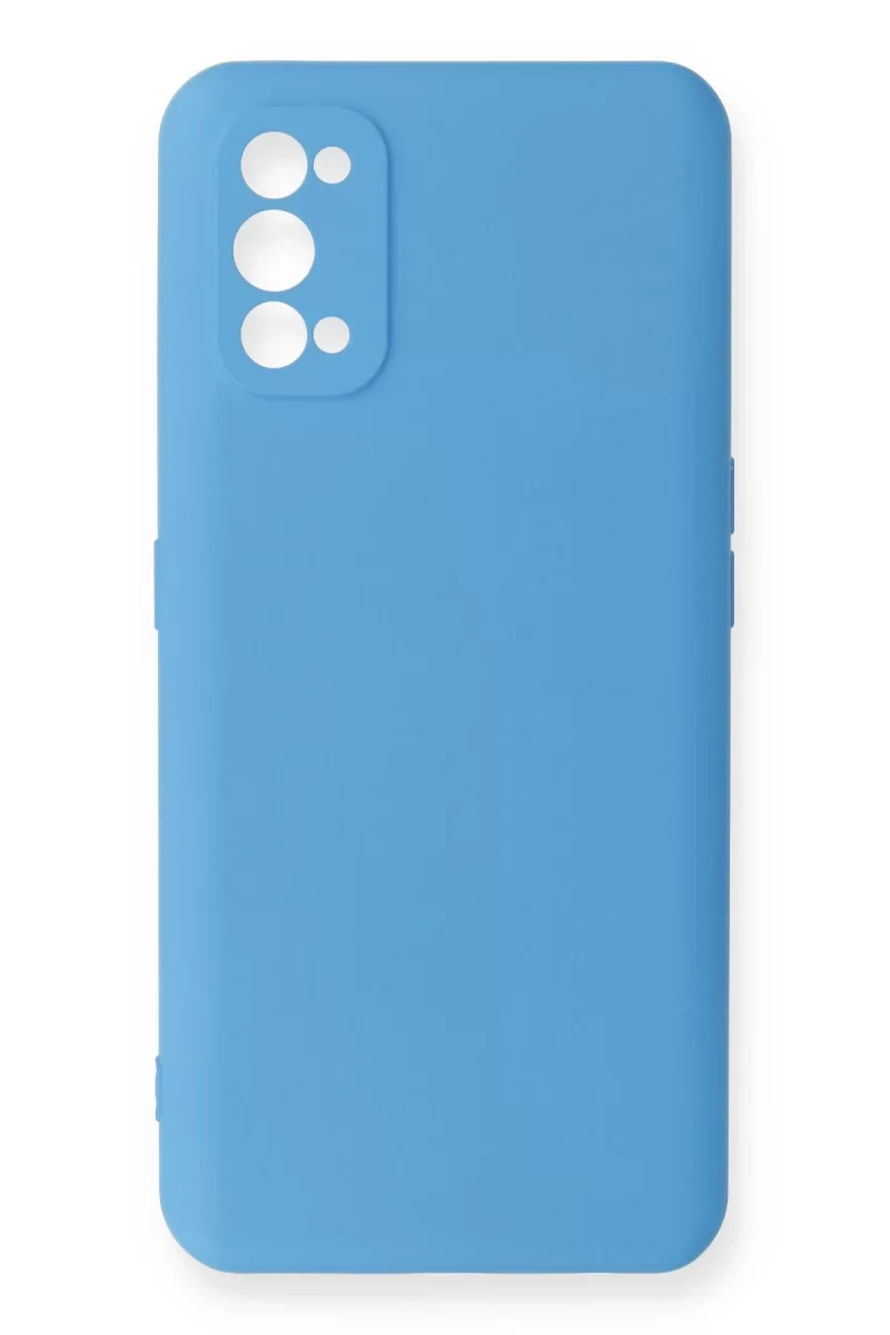 Newface Realme 7 Pro Kılıf Nano içi Kadife Silikon - Mavi