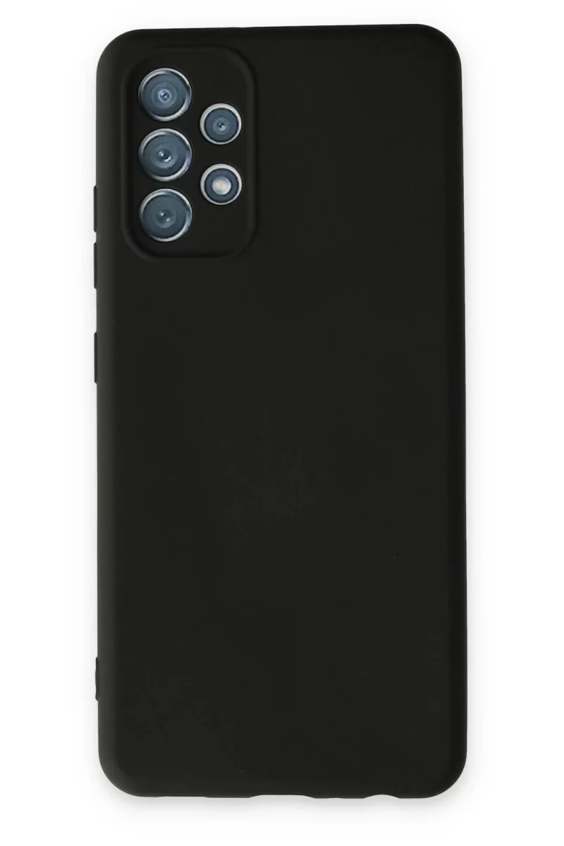 Newface Samsung Galaxy A13 4G Kılıf Nano içi Kadife Silikon - Siyah