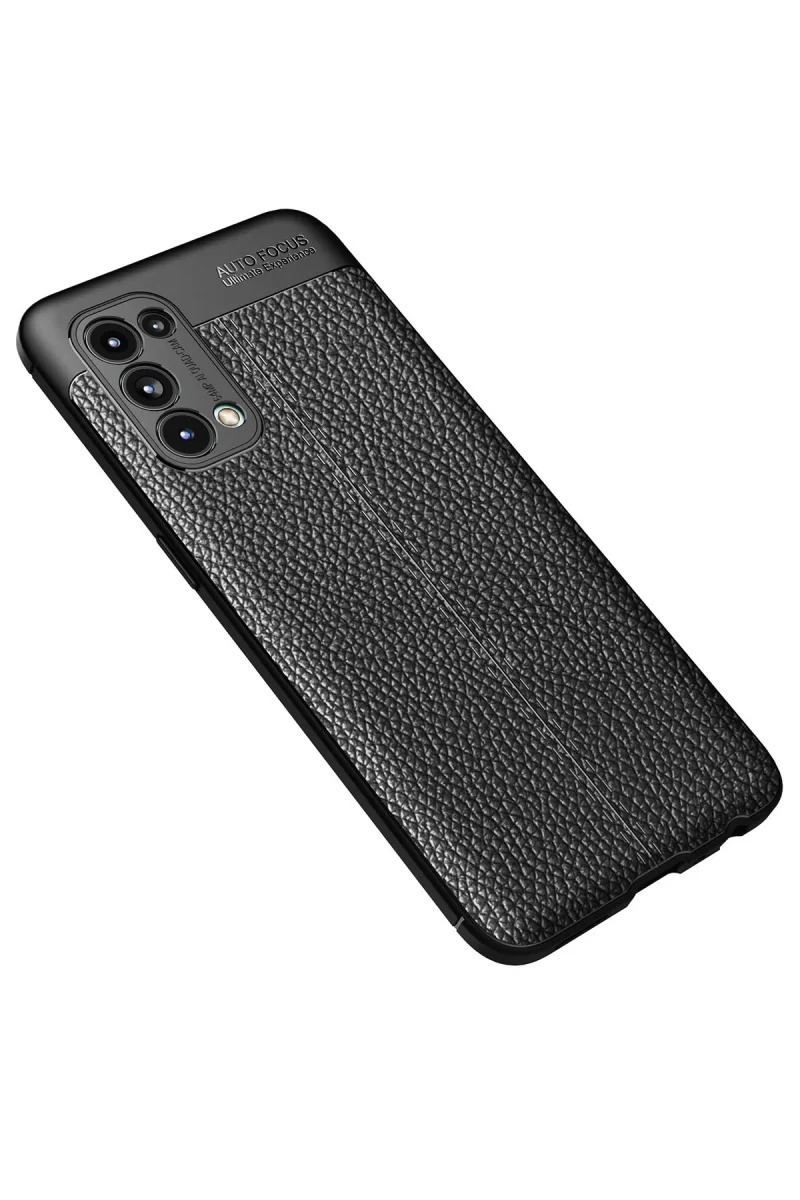 Newface Oppo Reno 5 Kılıf Auto Focus Kapak - Siyah