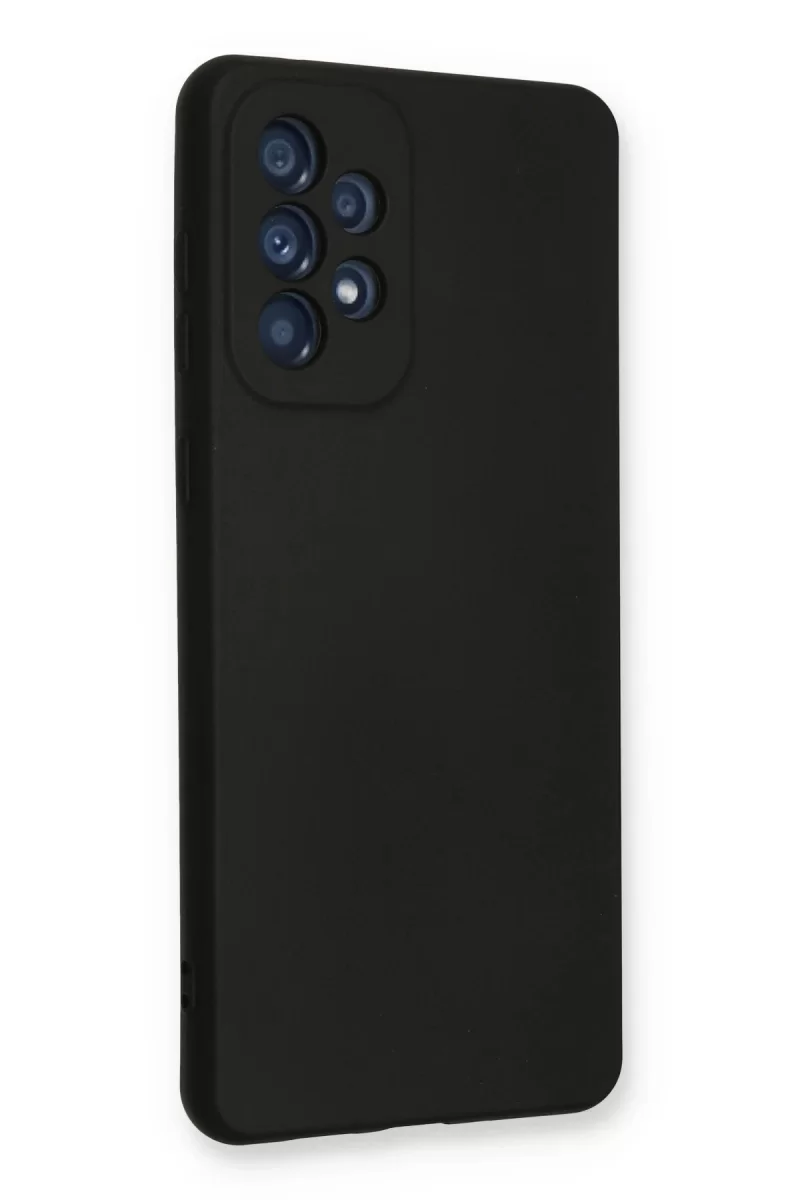 Newface Samsung Galaxy A53 5G Kılıf Nano içi Kadife Silikon - Siyah