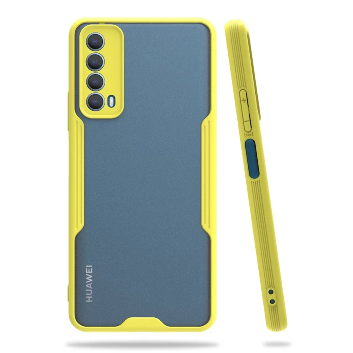 Newface Huawei P Smart 2021 Kılıf Platin Silikon - Sarı