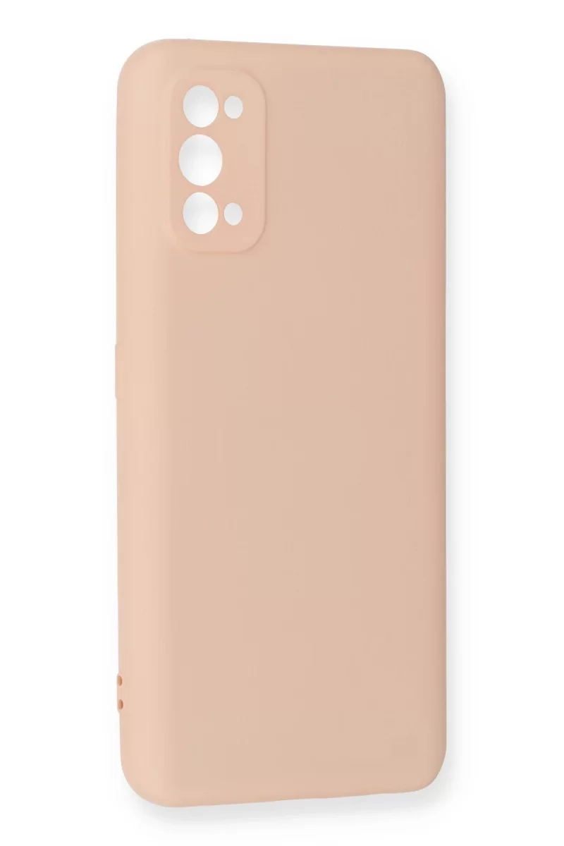 Newface Realme 7 Pro Kılıf Nano içi Kadife Silikon - Pudra