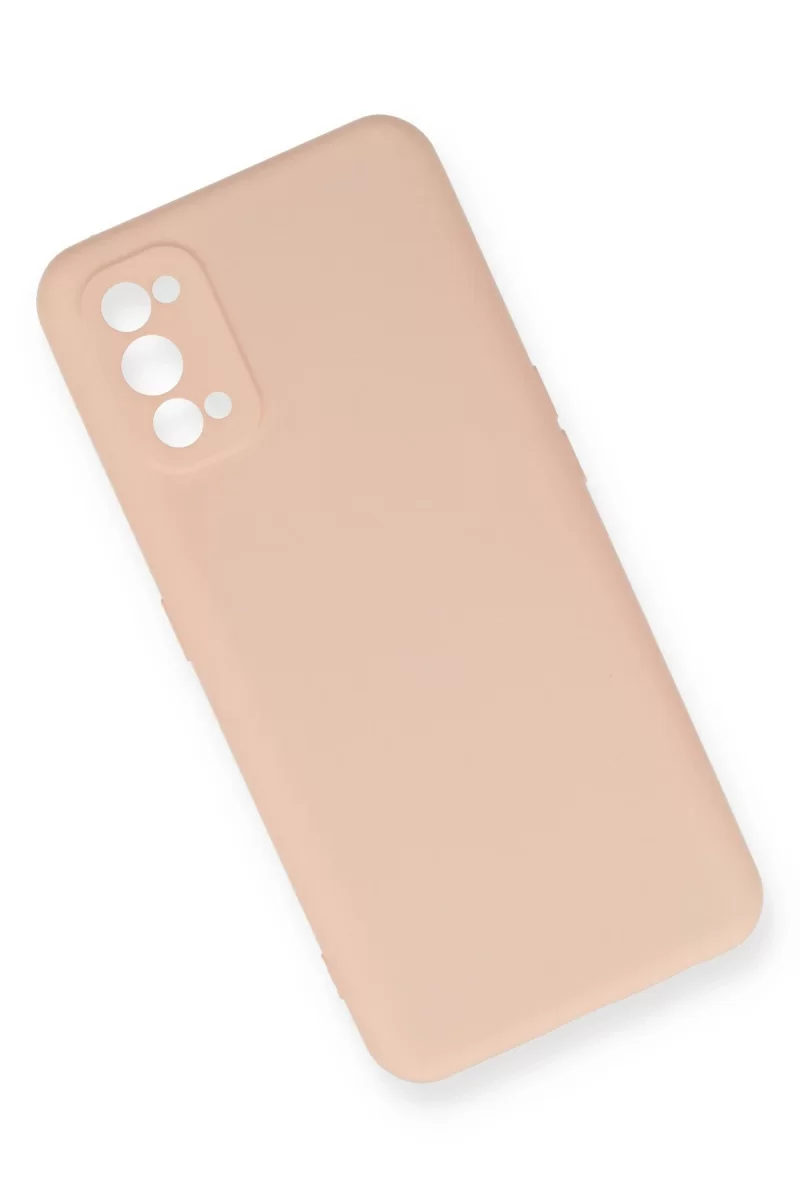 Newface Realme 7 Pro Kılıf Nano içi Kadife Silikon - Pudra