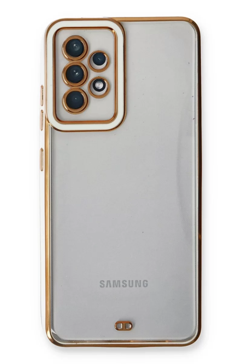 Newface Samsung Galaxy A73 5G Kılıf Liva Lens Silikon - Beyaz