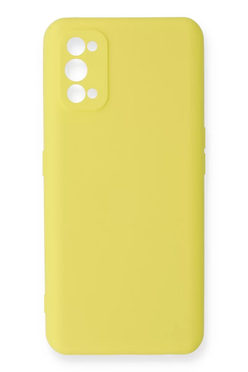 Newface Realme 7 Pro Kılıf Nano içi Kadife Silikon - Sarı