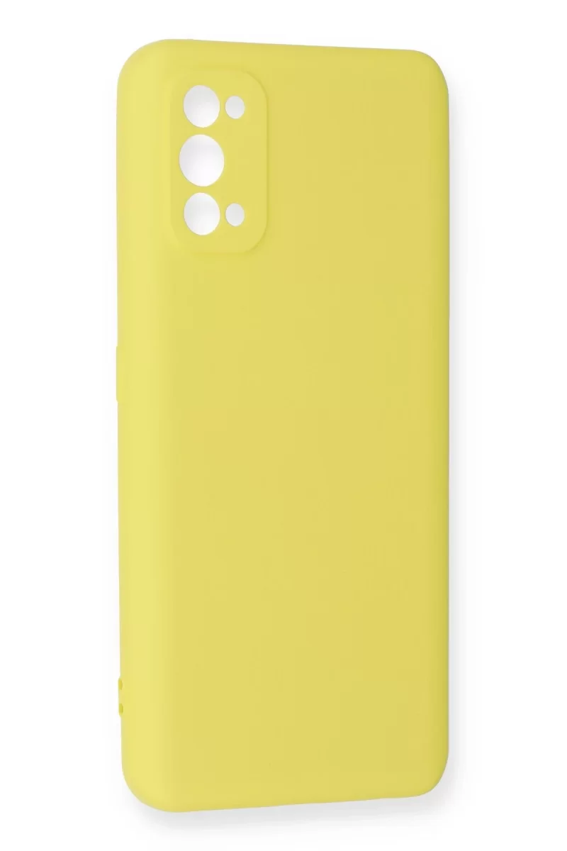 Newface Realme 7 Pro Kılıf Nano içi Kadife Silikon - Sarı