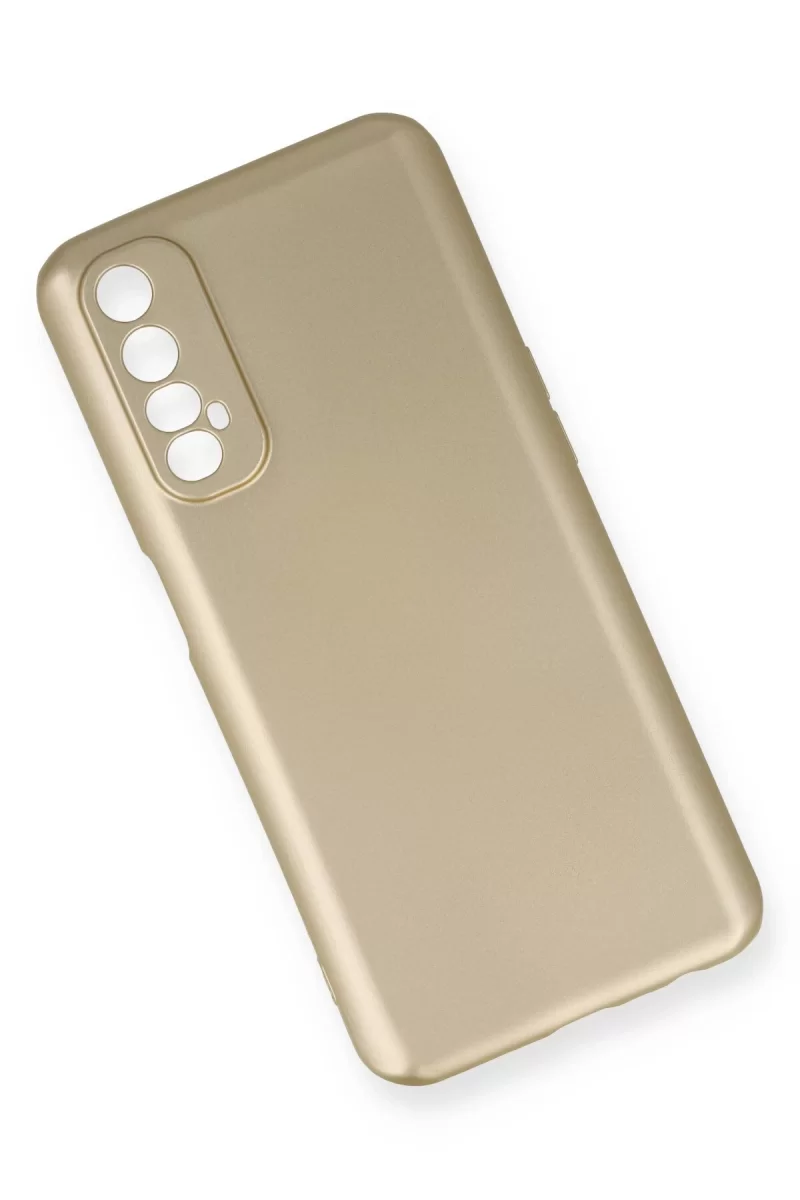 Newface Realme 7 Kılıf First Silikon - Gold