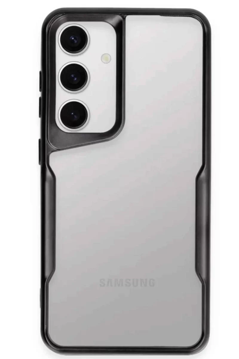 Newface Samsung Galaxy S25 Kılıf Boyi Silikon Kapak - Siyah