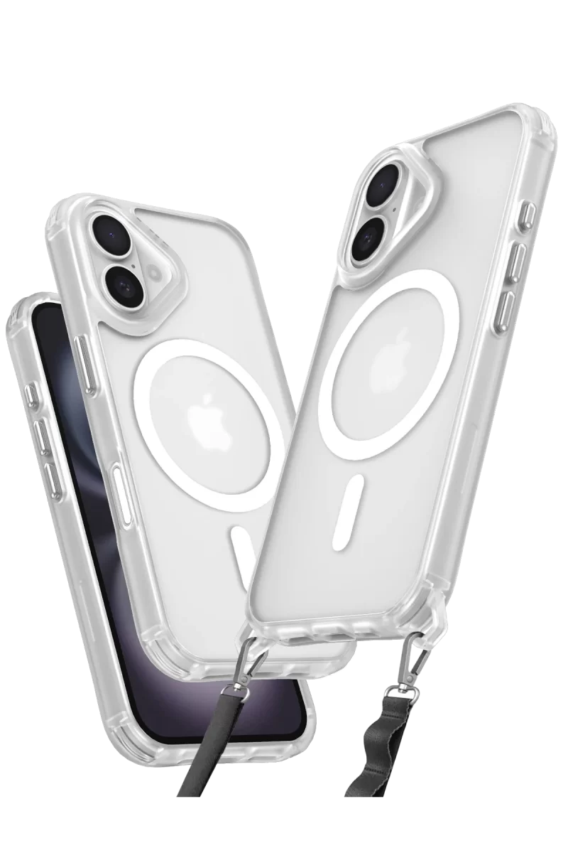 Newface Apple iPhone 16 Kılıf Enka Magsafe Silikon Kılıf - Şeffaf