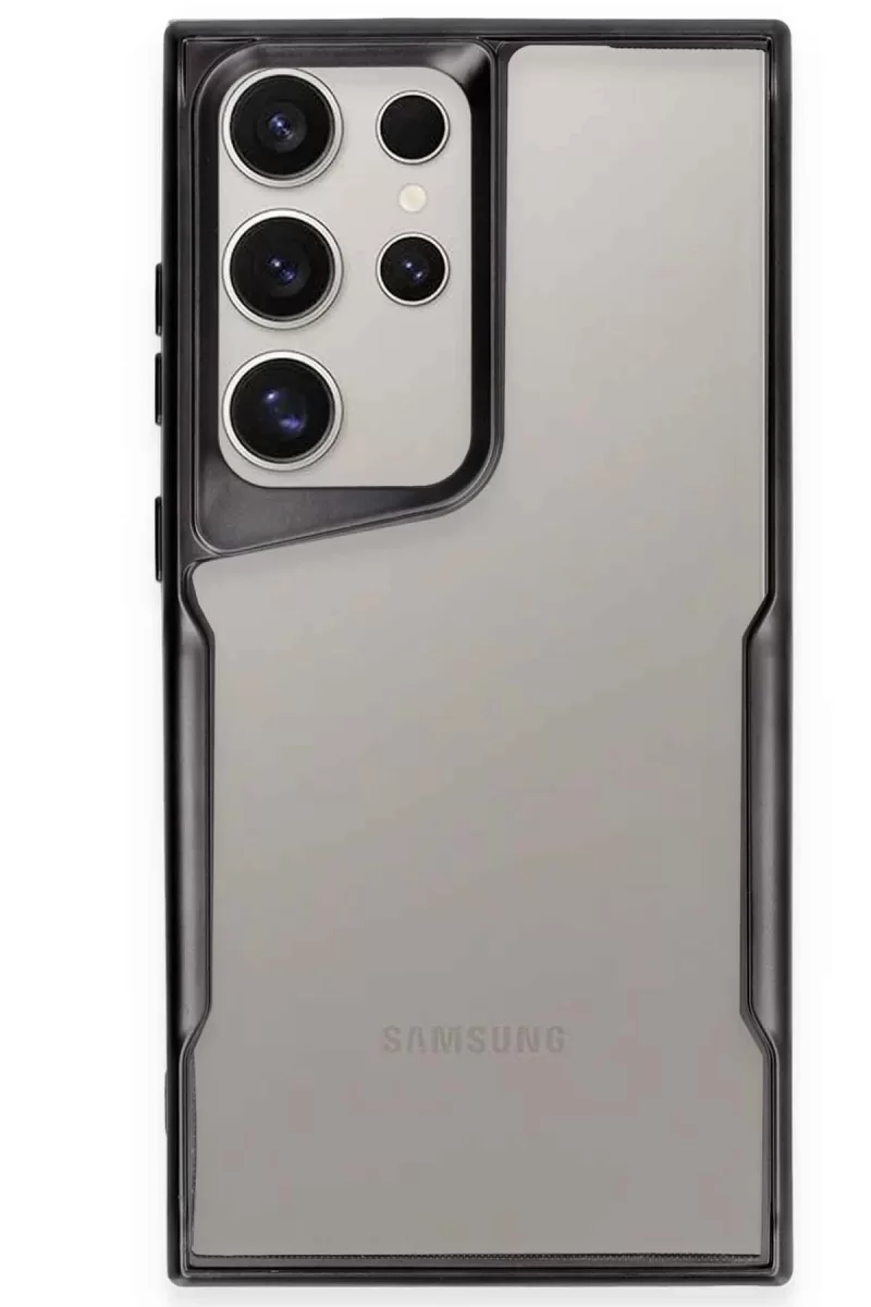 Newface Samsung Galaxy S25 Ultra Kılıf Boyi Silikon Kapak - Siyah