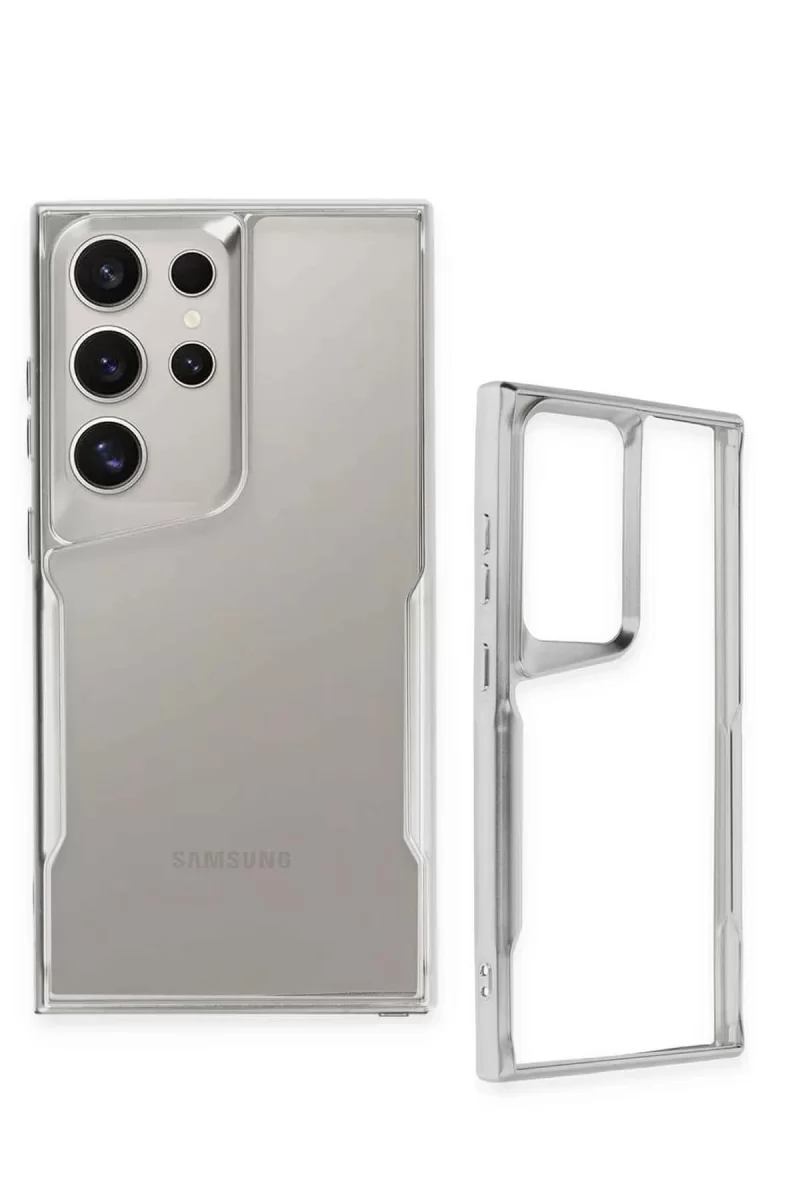 Newface Samsung Galaxy S25 Ultra Kılıf Boyi Silikon Kapak - Siyah