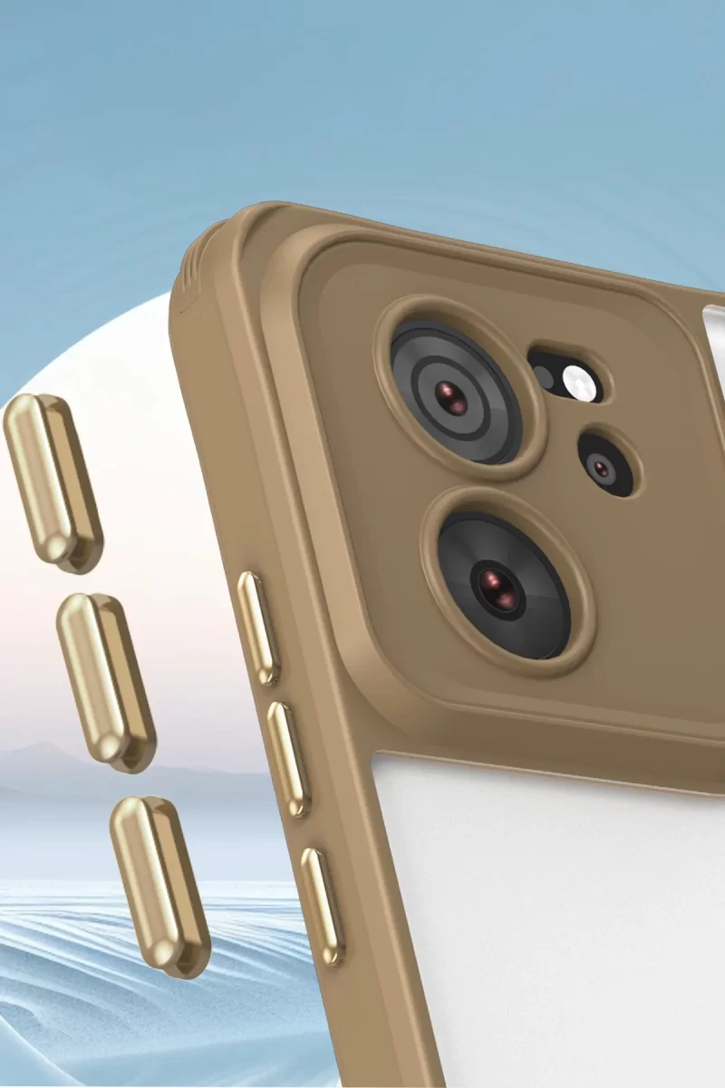 Newface Xiaomi Mi 13T Pro Kılıf Penta Silikon Kılıf - Çöl Titanyum
