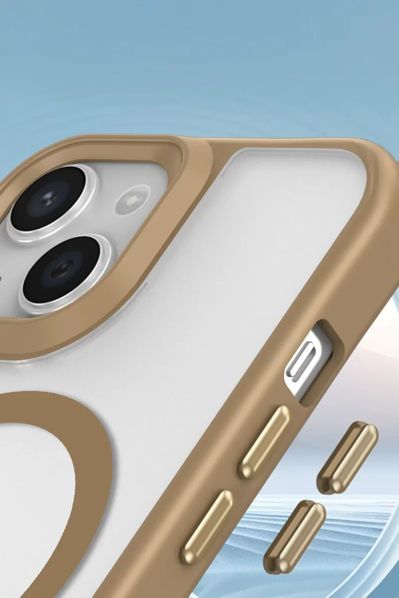 Newface Apple iPhone 15 Kılıf Enka Magsafe Silikon Kılıf - Siyah