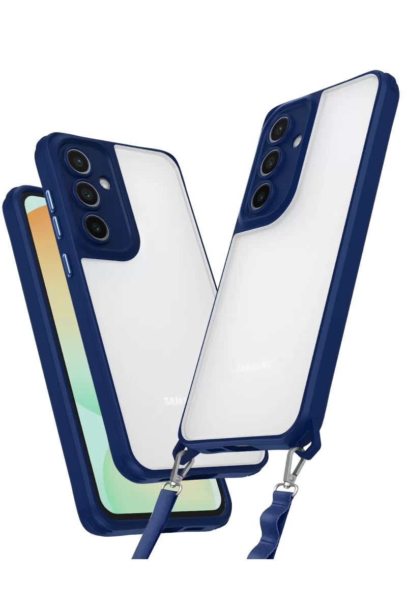 Newface Samsung Galaxy A35 5G Kılıf Penta Silikon Kılıf - Lacivert
