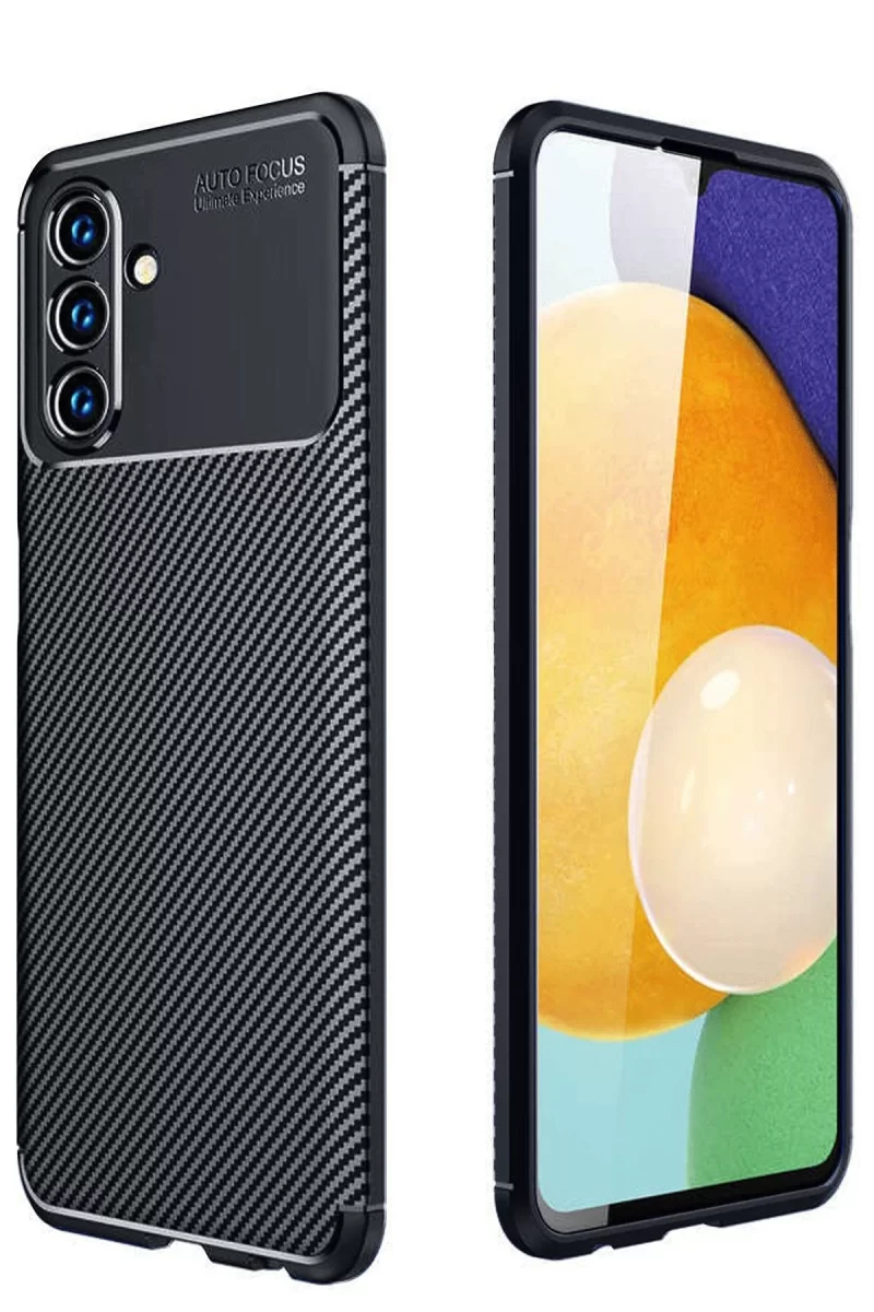 Newface Samsung Galaxy A26 Kılıf Auto Focus Karbon Kapak - Siyah