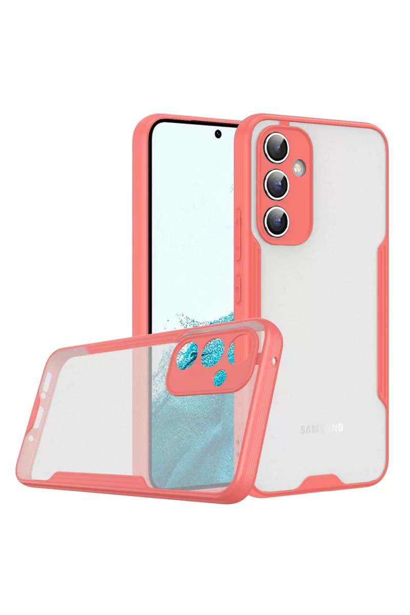 Newface Samsung Galaxy A24 4G Kılıf Platin Silikon - Pembe