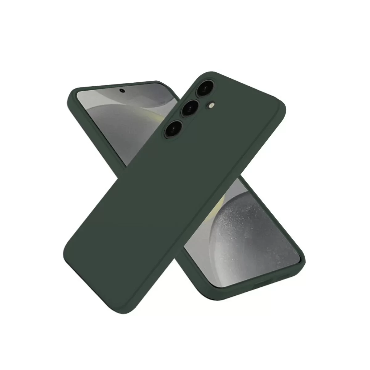 Newface Samsung Galaxy A26 Kılıf First Silikon - Koyu Yeşil