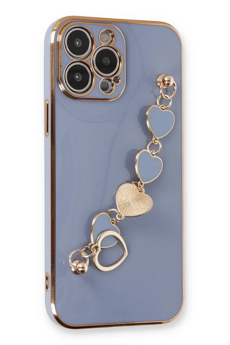 Newface Apple iPhone 14 Pro Max Kılıf Esila Silikon - Gri