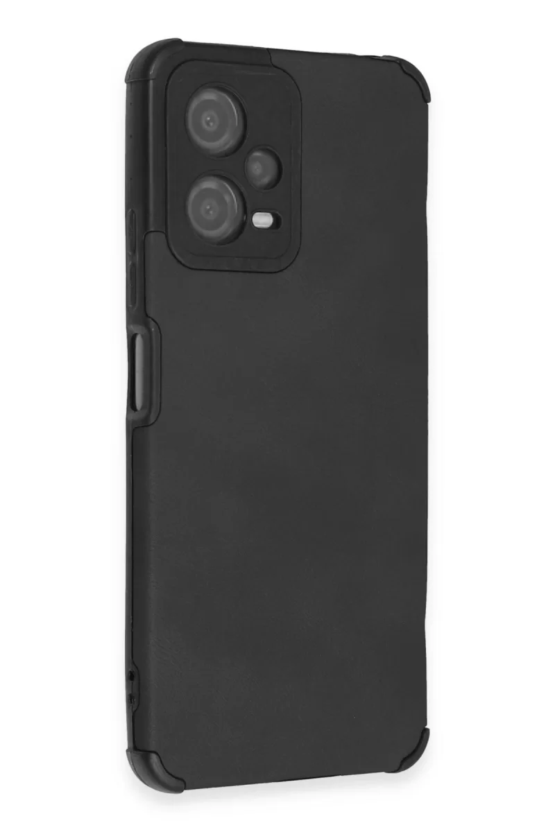 Newface Xiaomi Redmi Note 12 5G Kılıf Loop Deri Silikon - Siyah