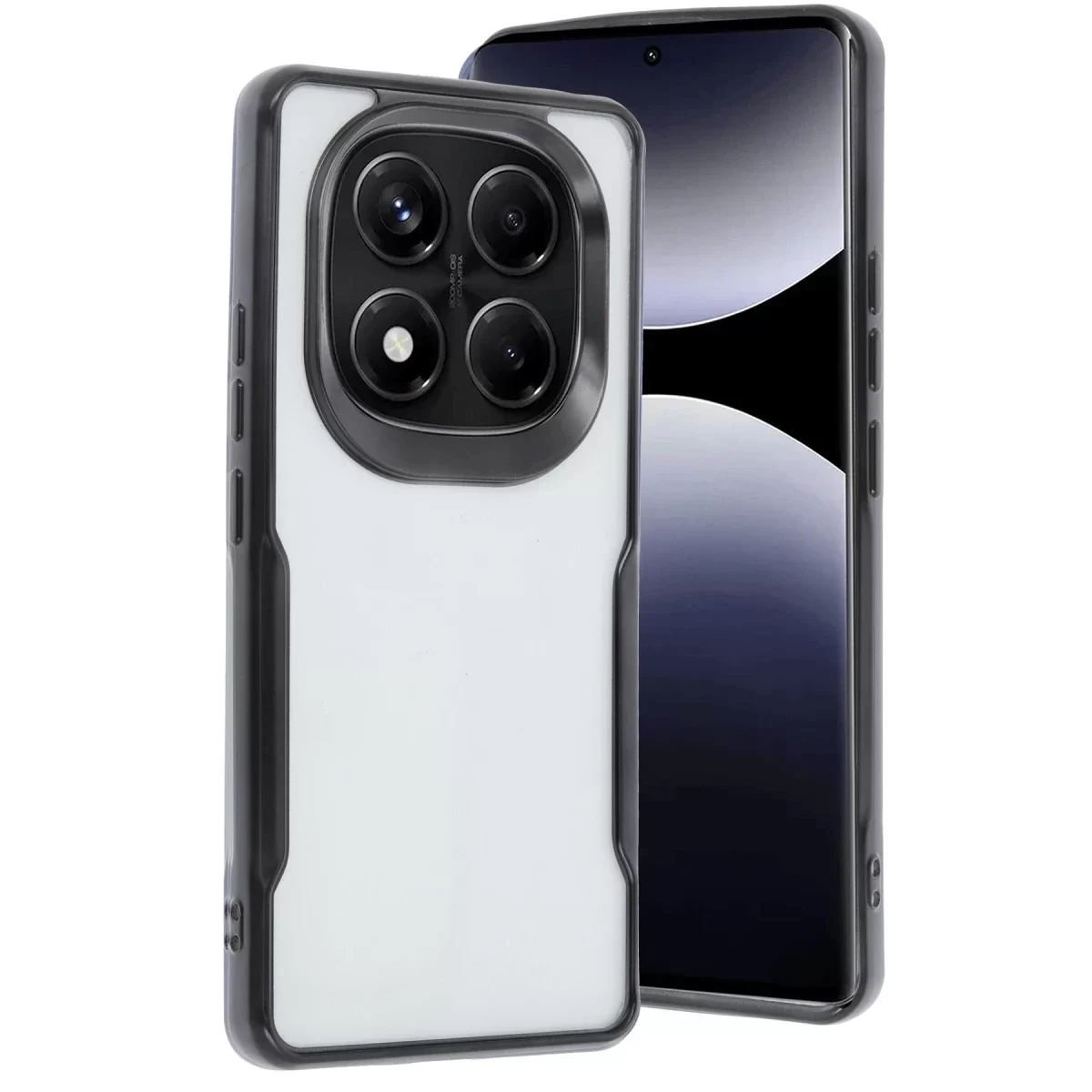 Newface Xiaomi Redmi Note 14 Pro 4G Kılıf Boyi Silikon Kapak - Siyah