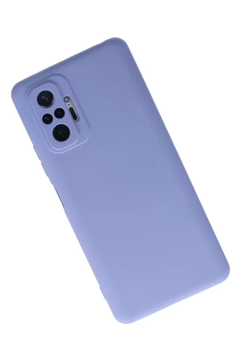 Newface Xiaomi Redmi Note 10 Pro Kılıf Nano içi Kadife Silikon - Lila