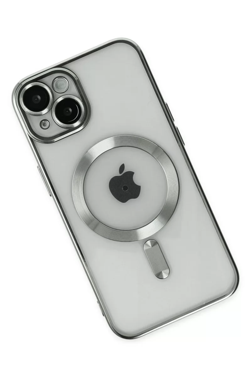 Newface Apple iPhone 14 Kılıf Kross Magneticsafe Kapak - Gümüş