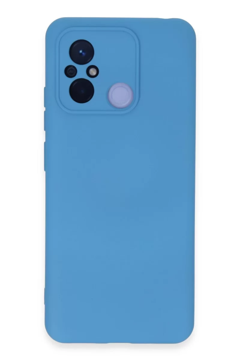 Newface Xiaomi Redmi 12C Kılıf Nano içi Kadife Silikon - Mavi