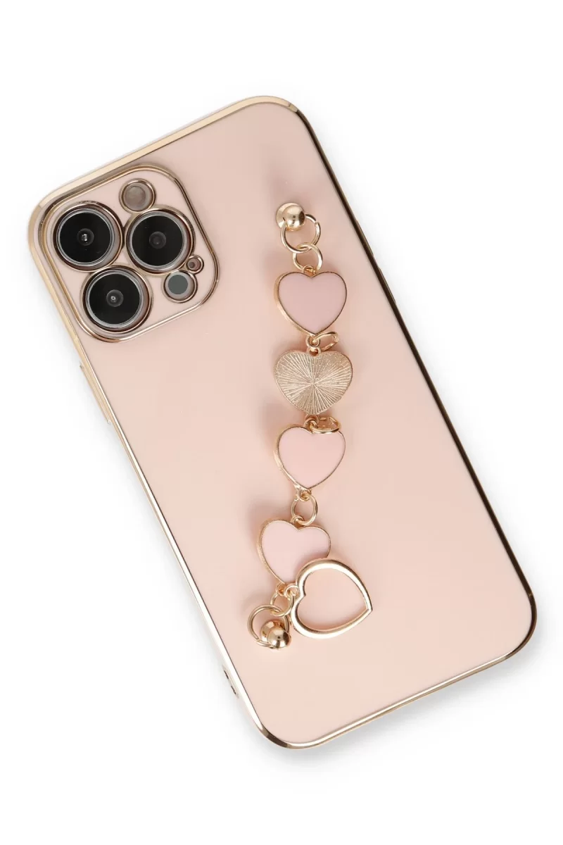 Newface Apple iPhone 14 Pro Kılıf Esila Silikon - Pudra