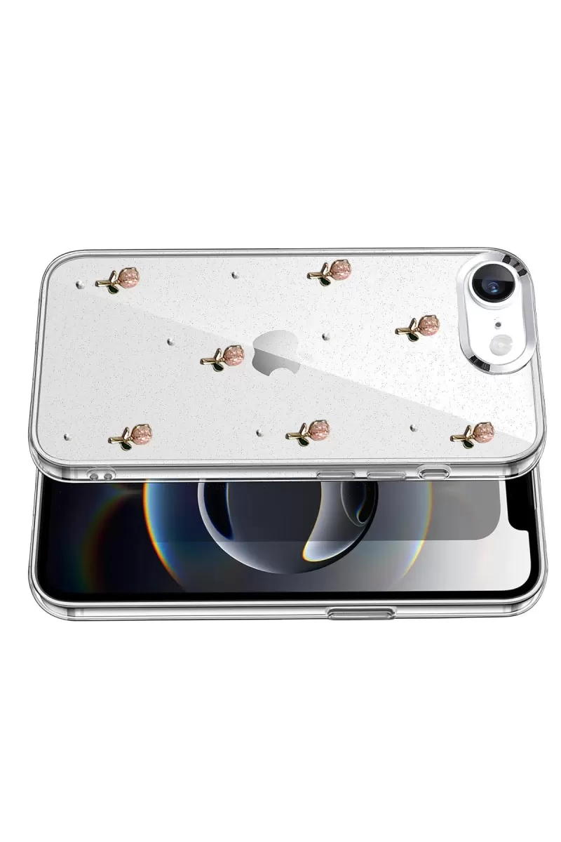 Newface Apple iPhone 16E Fiyonk Desenli Kapak - Desen 6