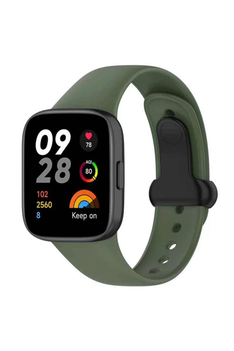 Newface Xiaomi Redmi Watch 3 Origin Silikon Kordon - Koyu Yeşil