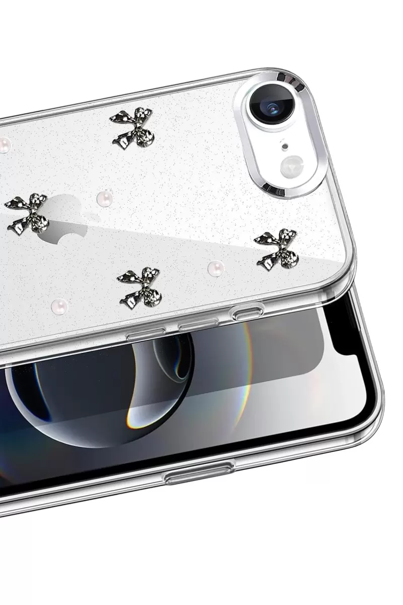Newface Apple iPhone 16E Fiyonk Desenli Kapak - Desen 8
