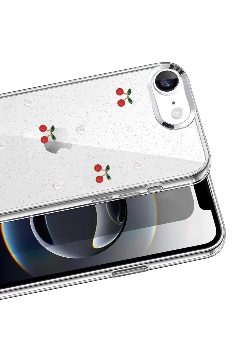 Newface Apple iPhone 16E Fiyonk Desenli Kapak - Desen 9