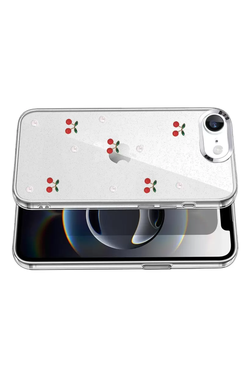 Newface Apple iPhone 16E Fiyonk Desenli Kapak - Desen 9