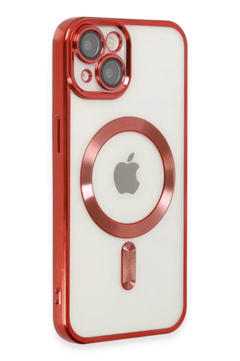 Newface Apple iPhone 14 Plus Kılıf Kross Magneticsafe Kapak - Kırmızı