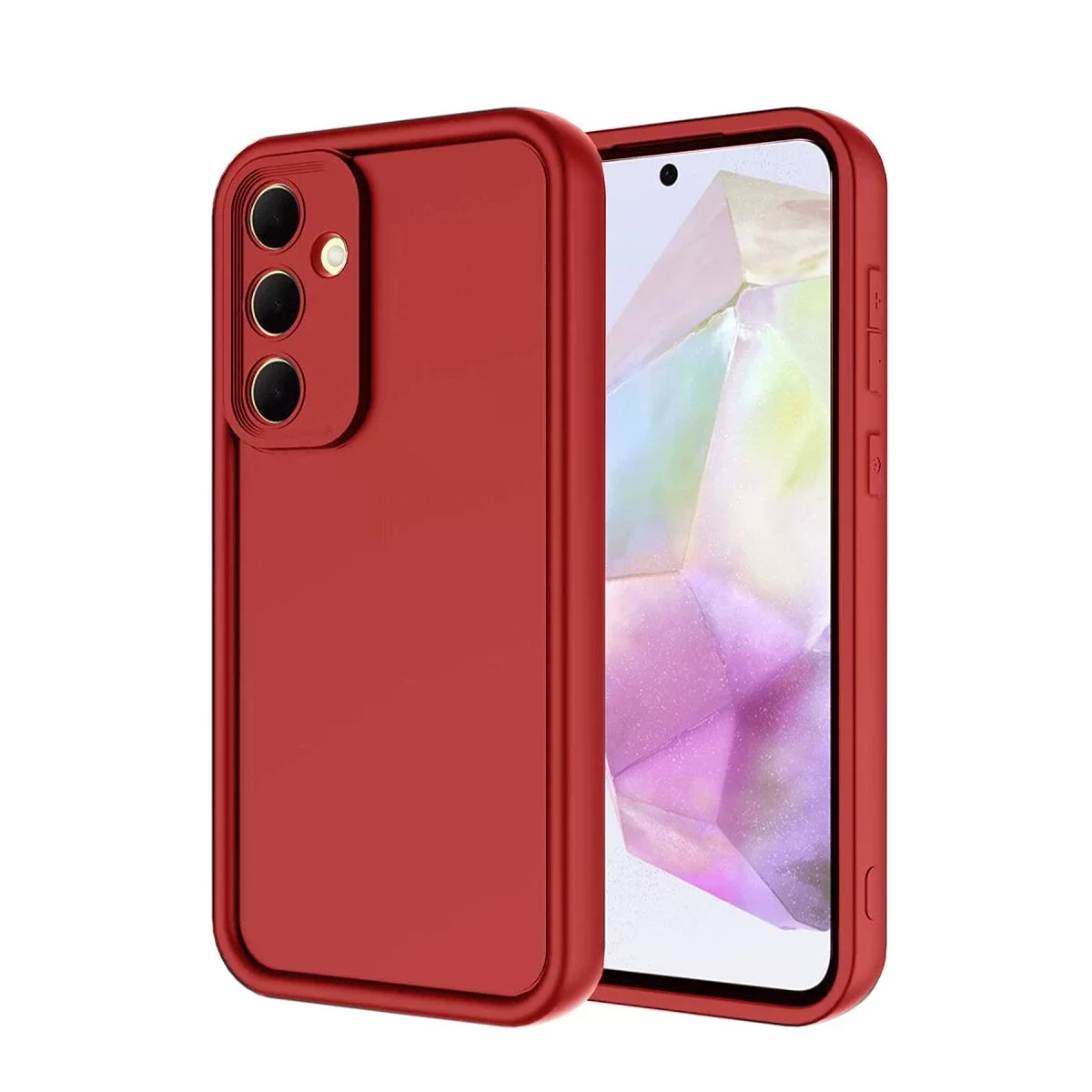 Newface Samsung Galaxy A36 Kılıf Viera Silikon - Kırmızı