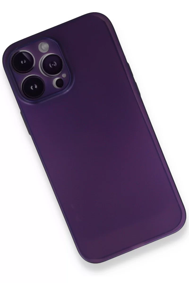 Newface Apple iPhone 14 Pro Max Kılıf PP Ultra İnce Kapak - Mor