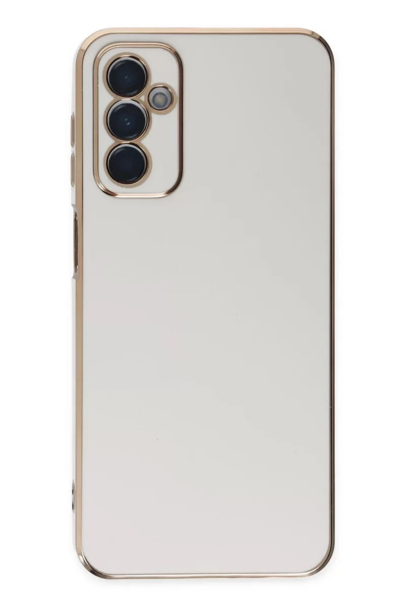 Newface Samsung Galaxy M23 Kılıf Volet Silikon - Beyaz